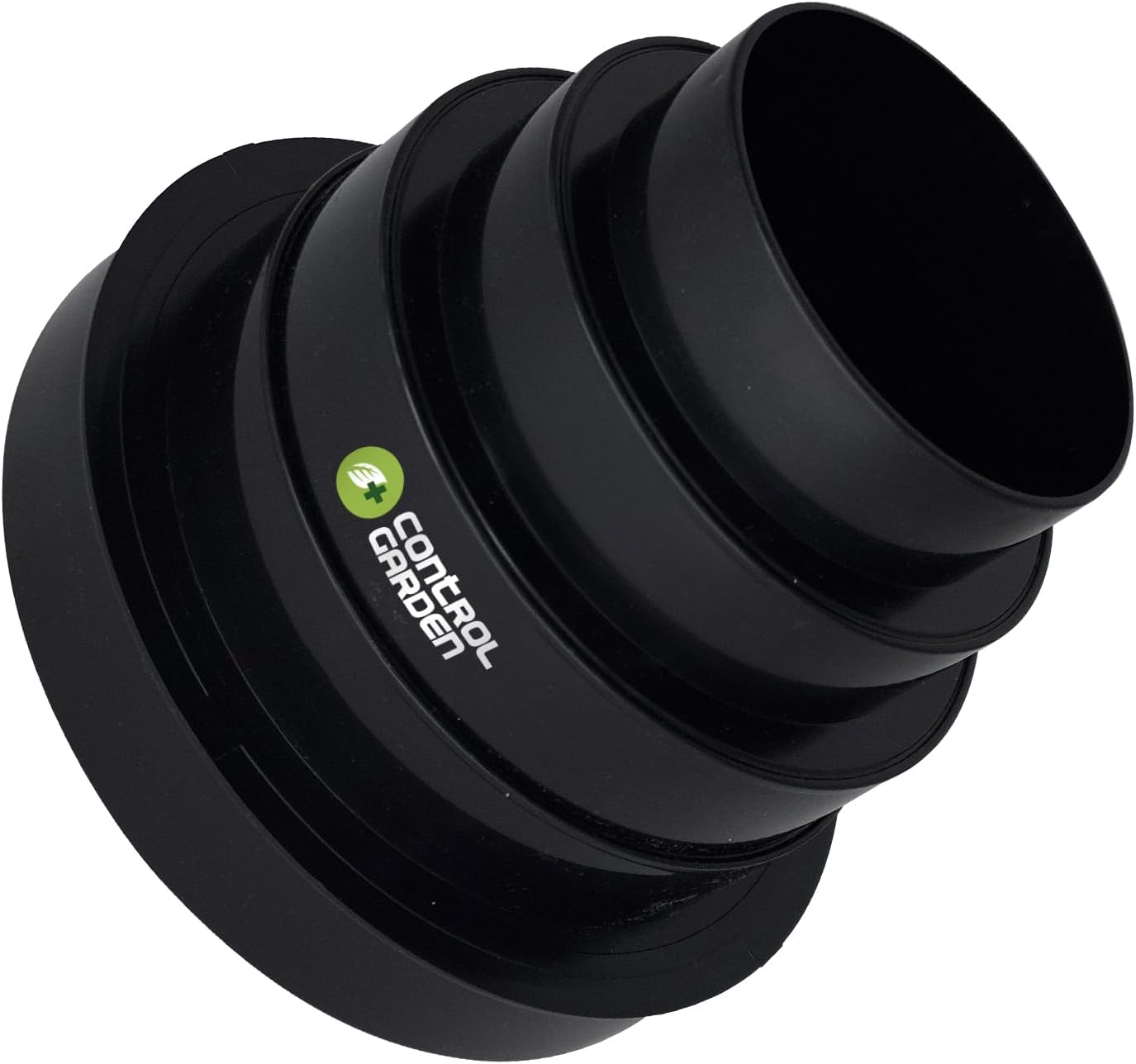 Reductor negro universal para sistemas de ventilación · Pack 1 ud · 10 cm